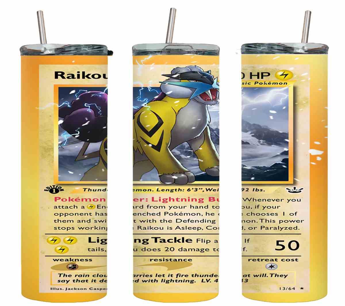 Pokemon Raikou Card-8047